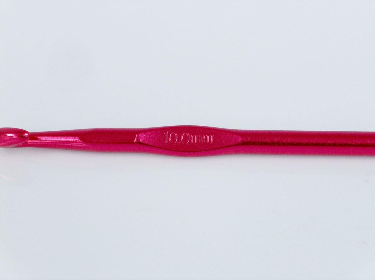 Color Aluminum Crochet Hooks - 15 cm . 10 mm (US 15)