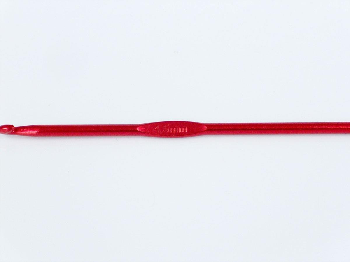 Color Aluminum Crochet Hooks - 15 cm . 4.5 mm (US 7)