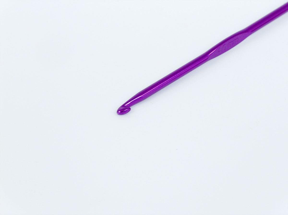 Color Aluminum Crochet Hooks - 15 cm . 4 mm (US 6)