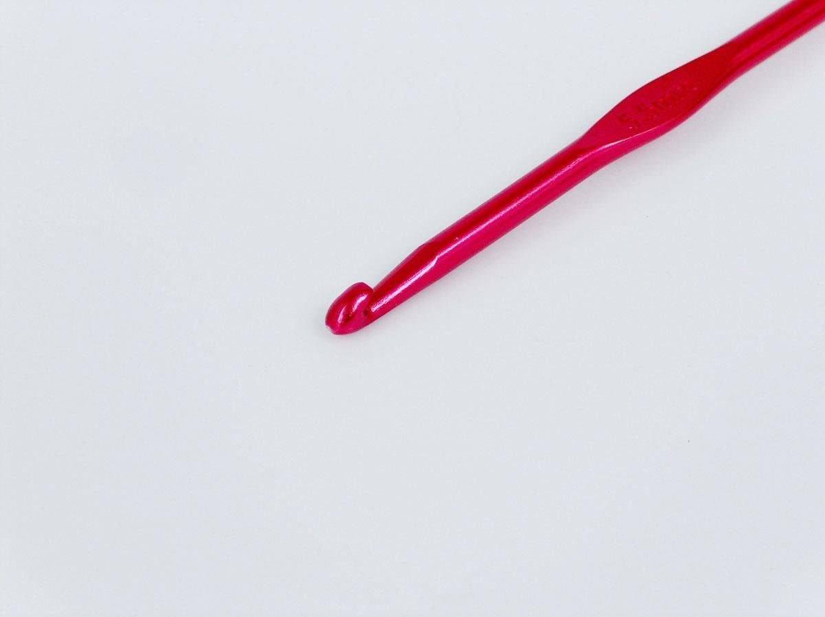 Color Aluminum Crochet Hooks - 15 cm . 5.5 mm (US9)