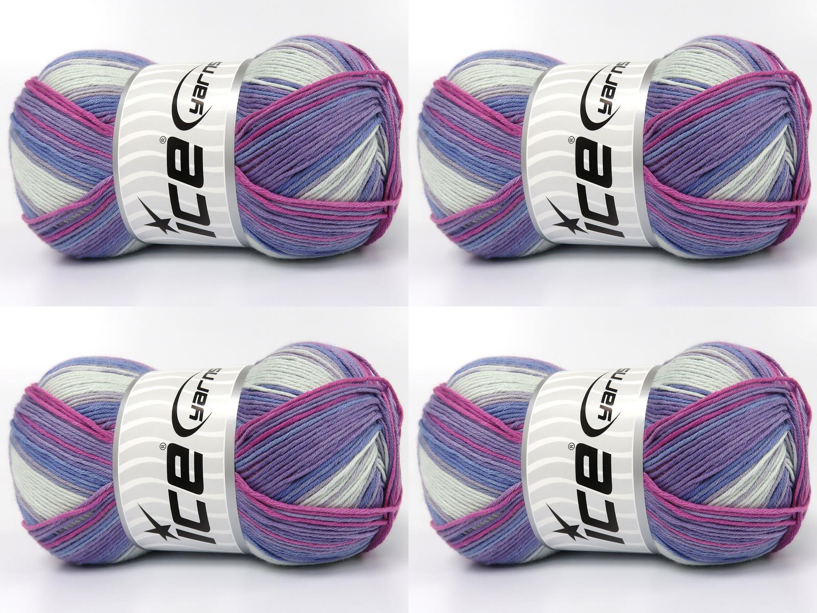 Cotton Magic Pembe, Açık Mavi, Leylak Tonları