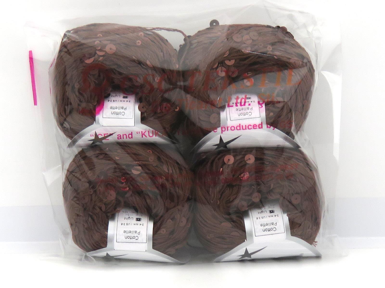 Cotton Paillette Brown