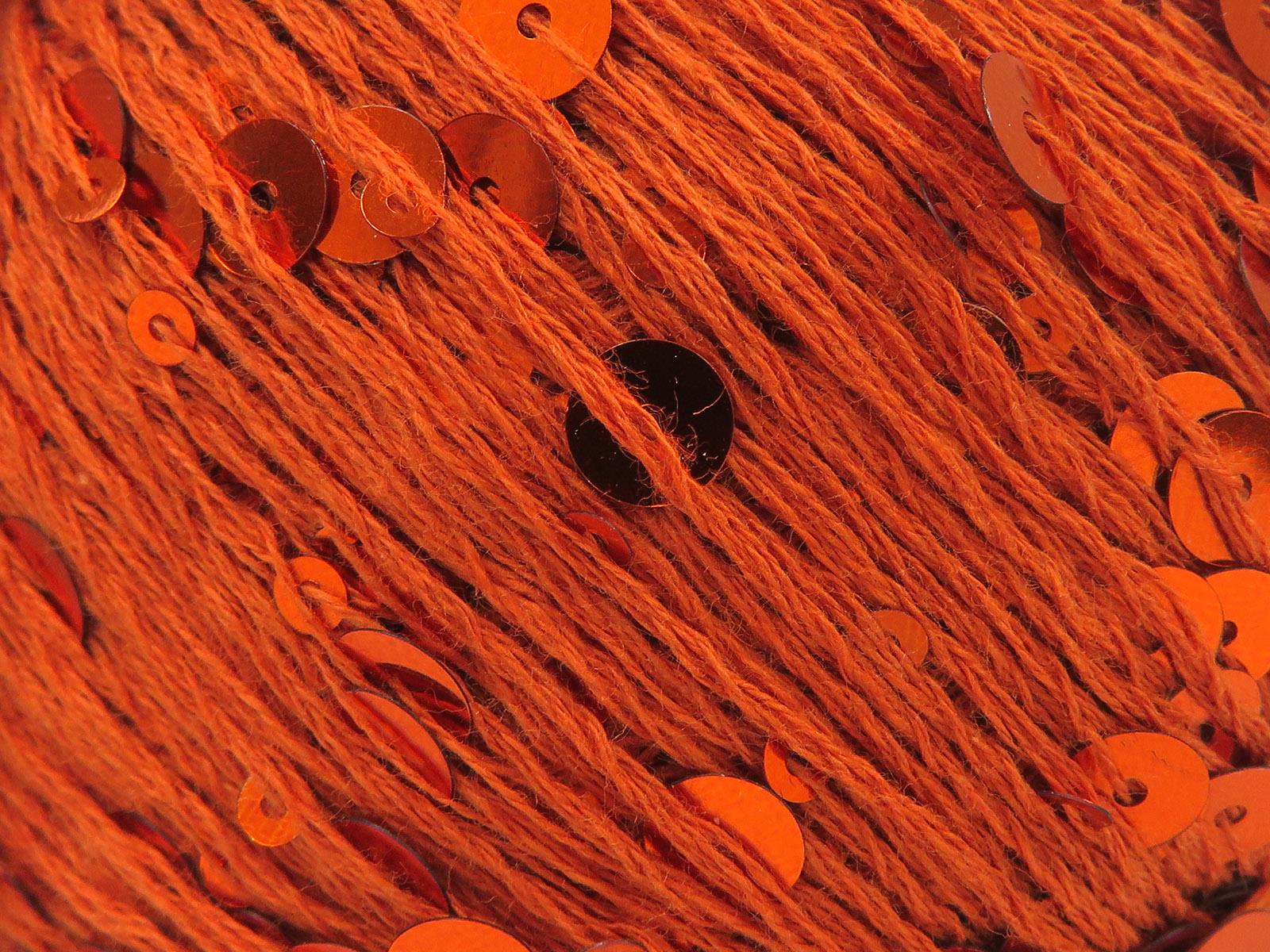 Cotton Paillette Dark Orange