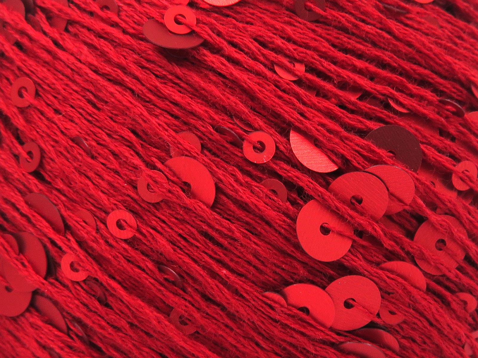 Cotton Paillette Red