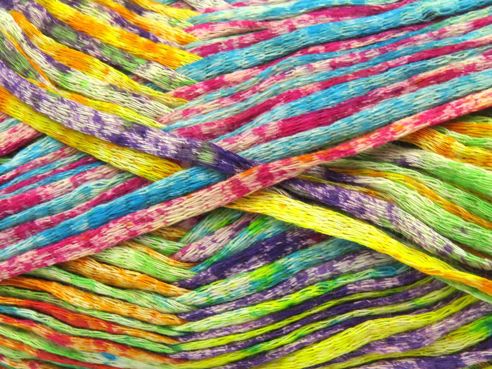 Cotton Splash Green, Purple, Red, Orange, Turquoise, Yellow