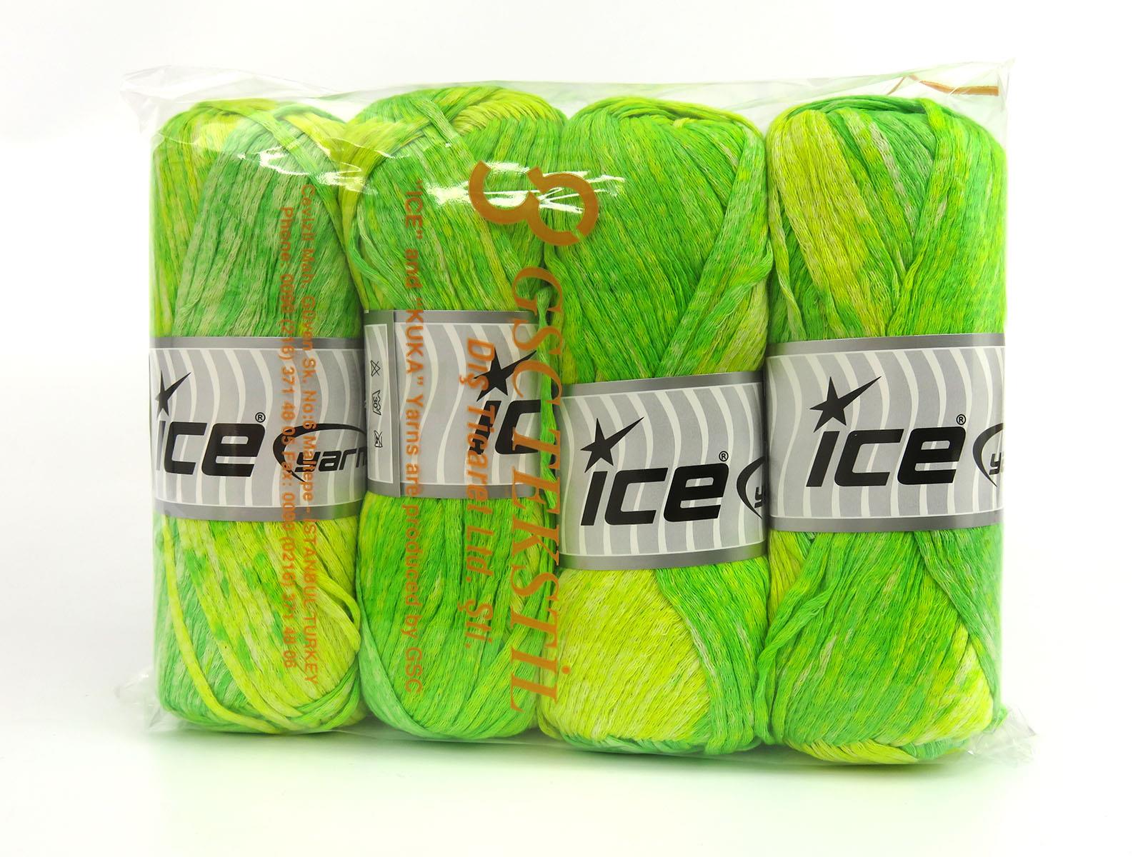Cotton Splash Green Shades, Yellow Shades