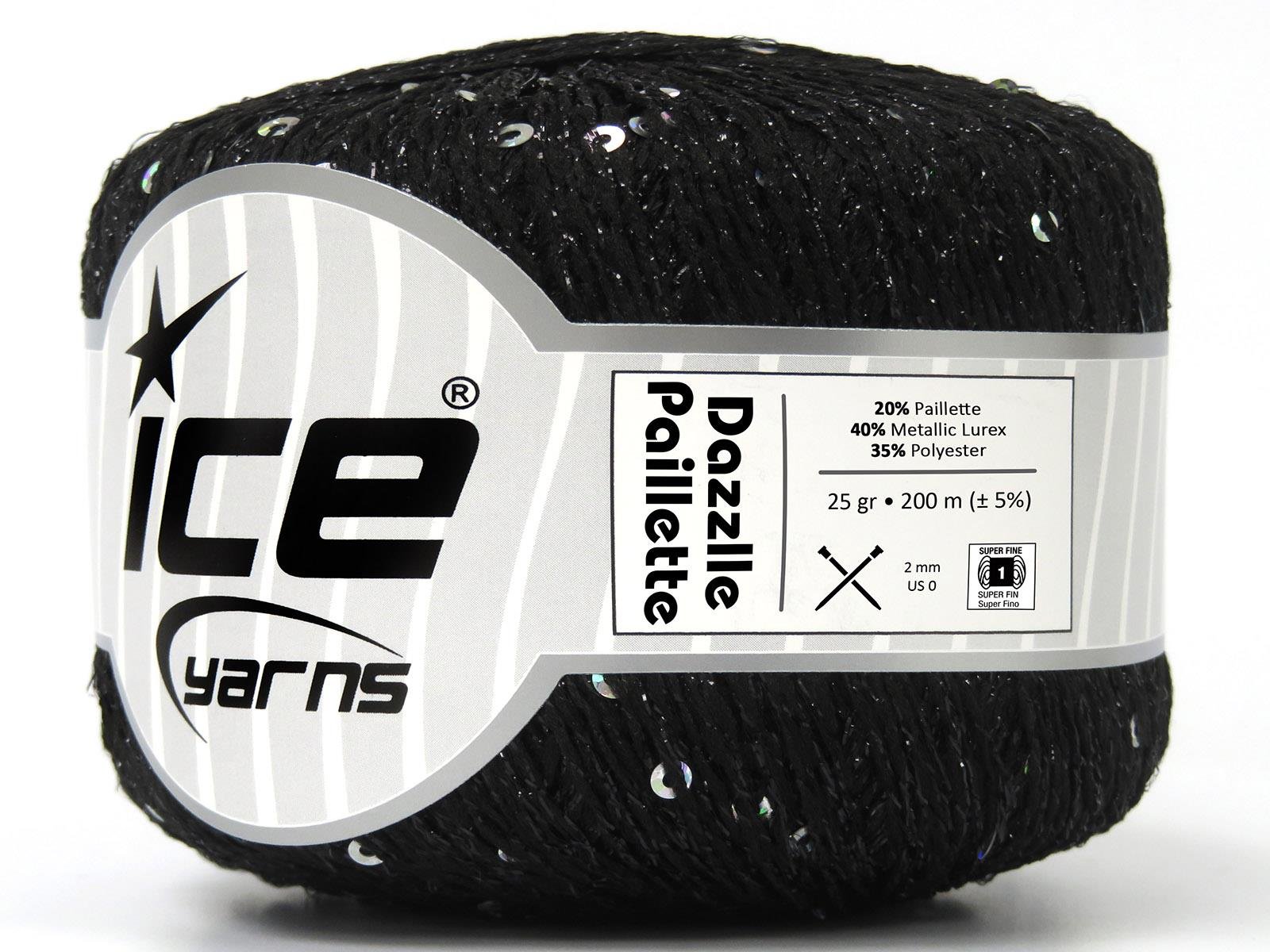 Dazzle Paillette Black, Iridescent