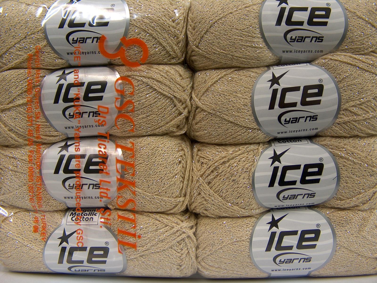 Elegant Metallic Cotton Beige