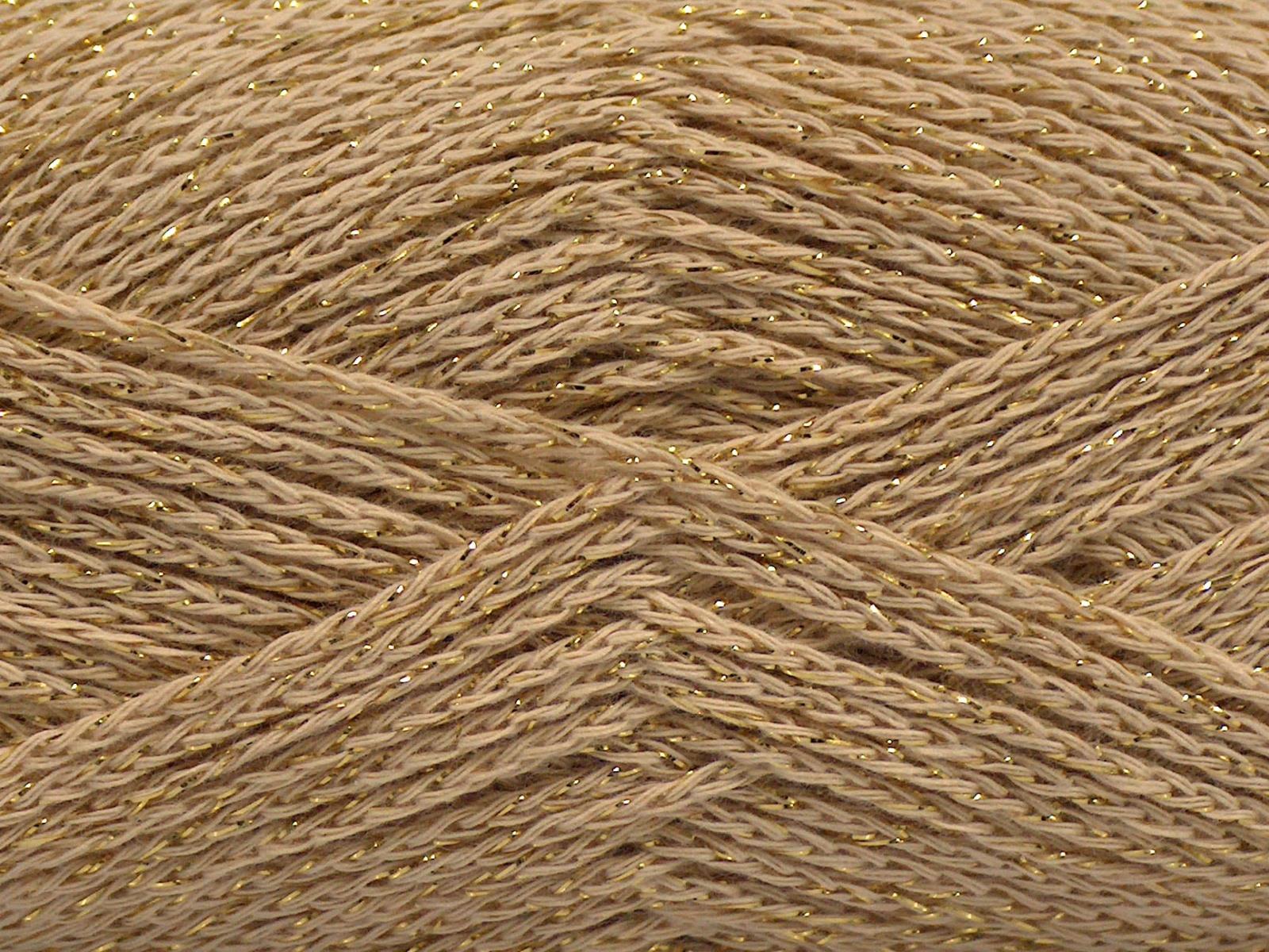 Elegant Metallic Cotton Dark Cream