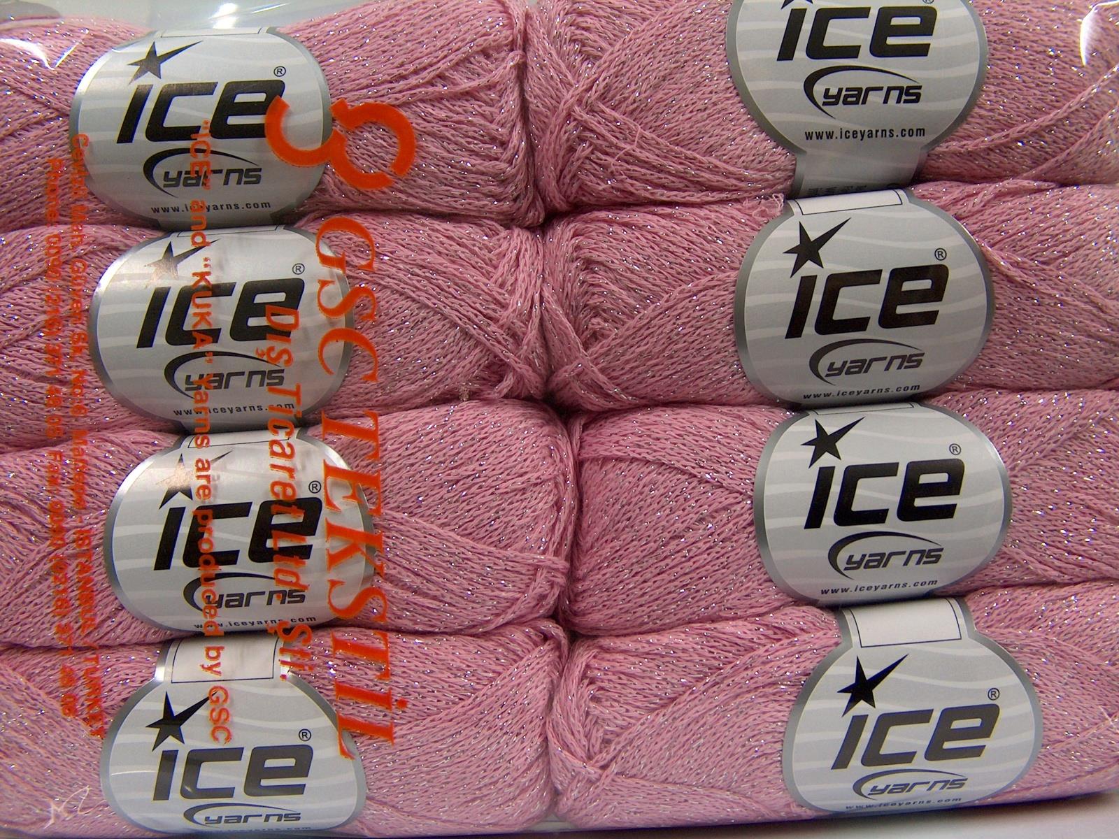 Elegant Metallic Cotton Light Pink
