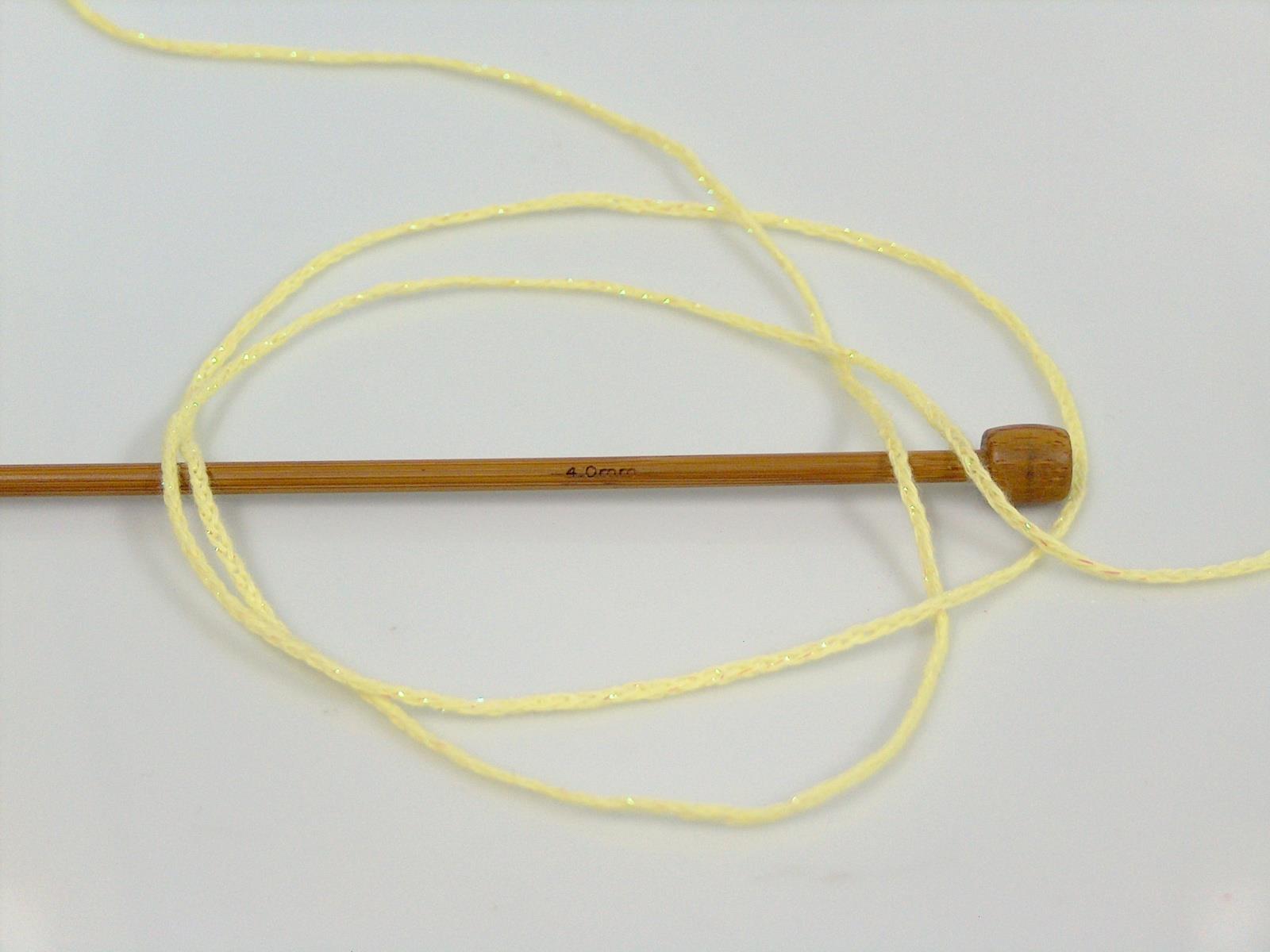 Elegant Metallic Cotton Light Yellow, Iridescent