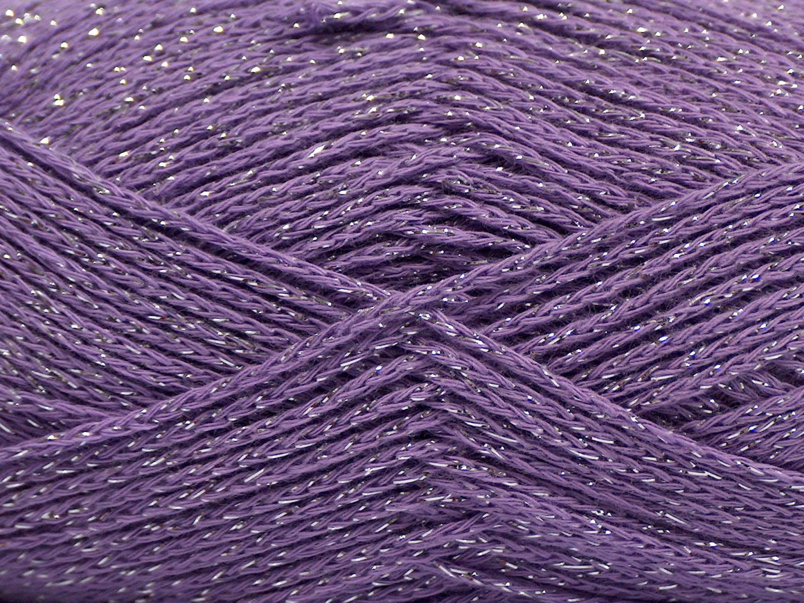 Elegant Metallic Cotton Lilac