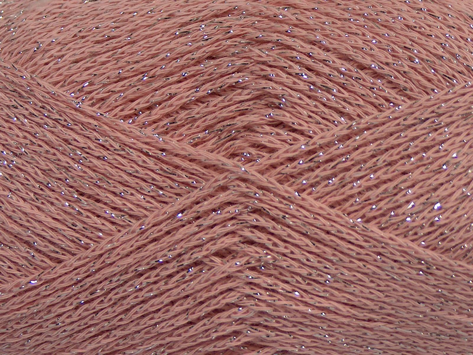 Elegant Metallic Cotton Powder Pink