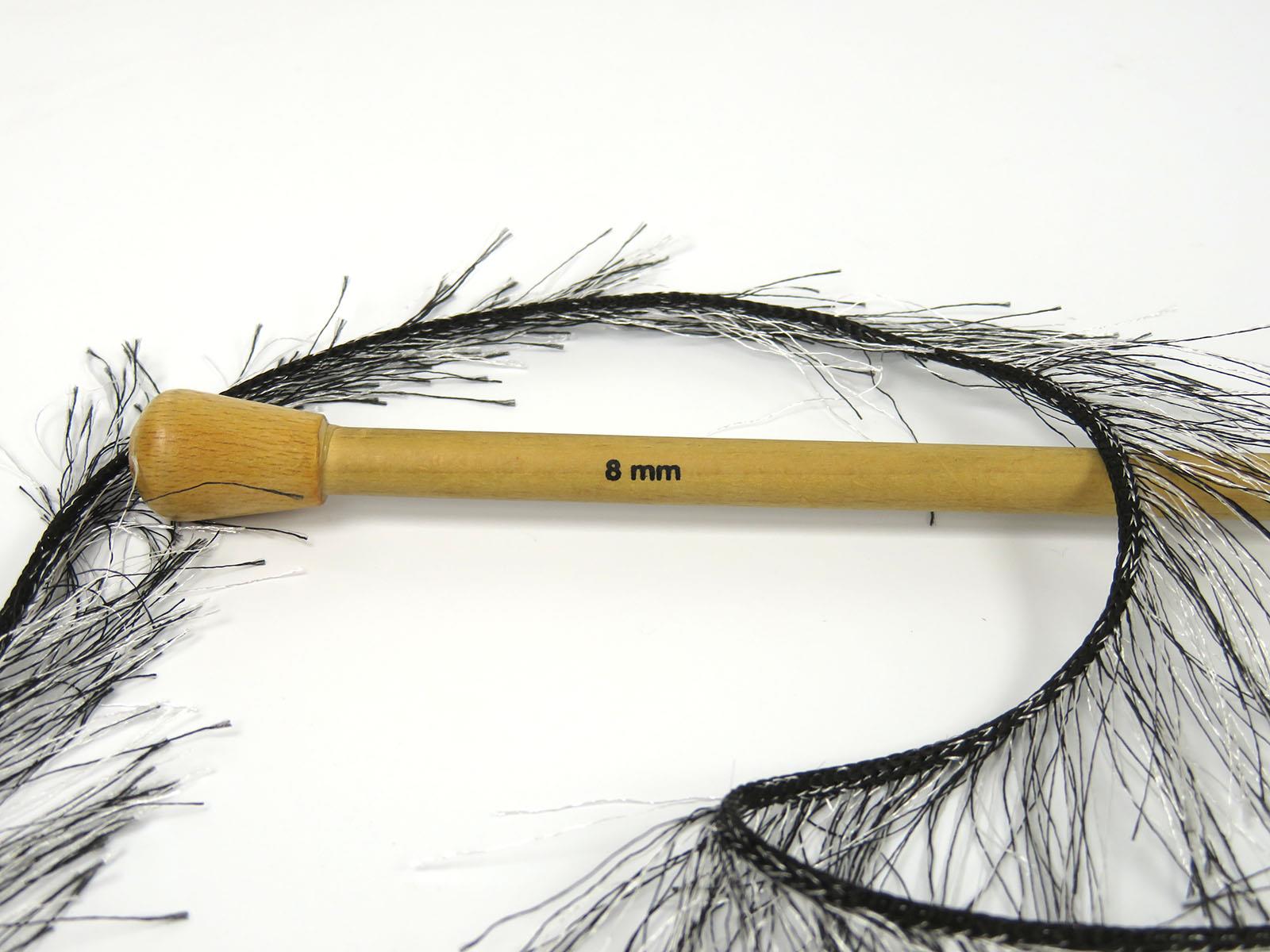 Eyelash Bulky Black, White