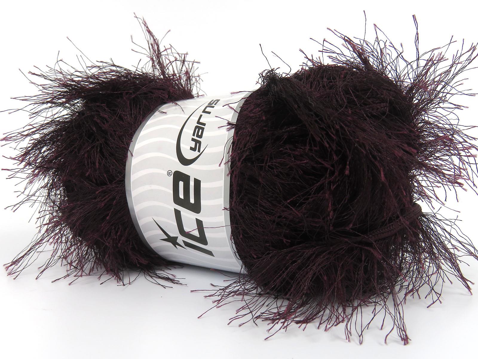 Eyelash Superbulky Dark Maroon