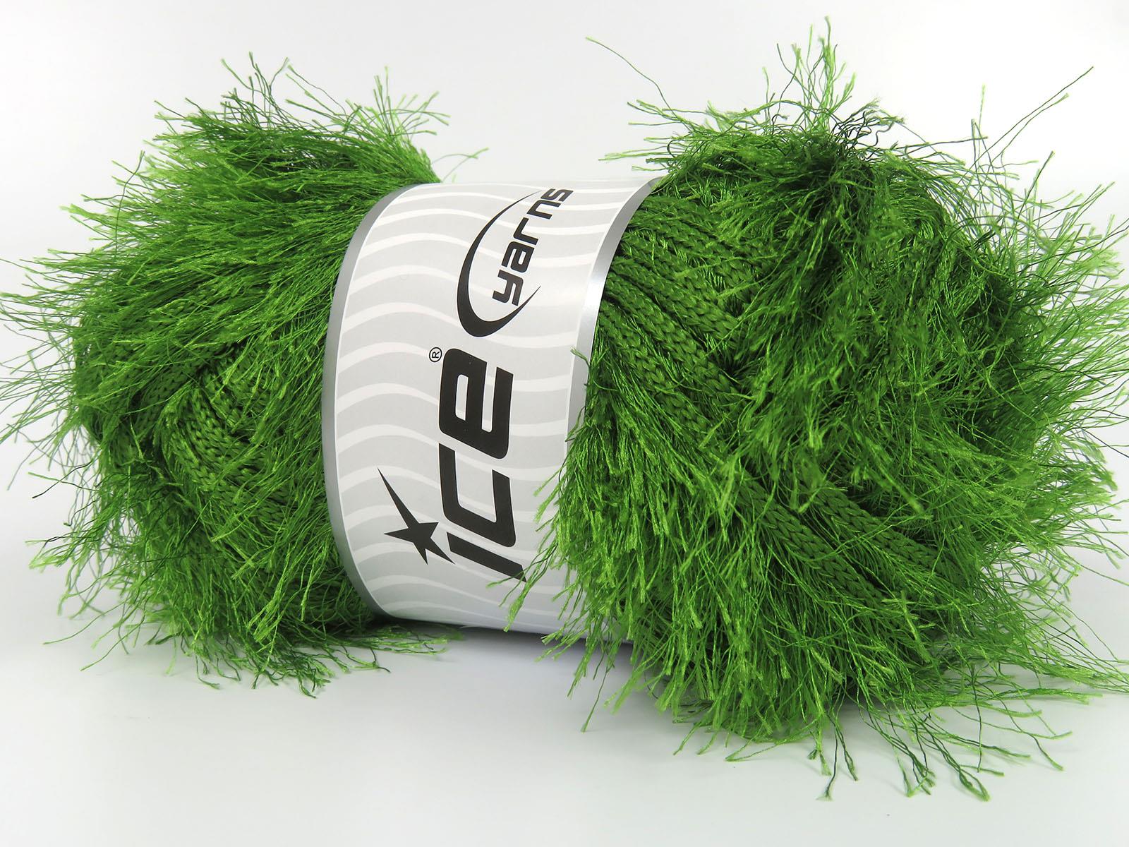 Eyelash Superbulky Jungle Green