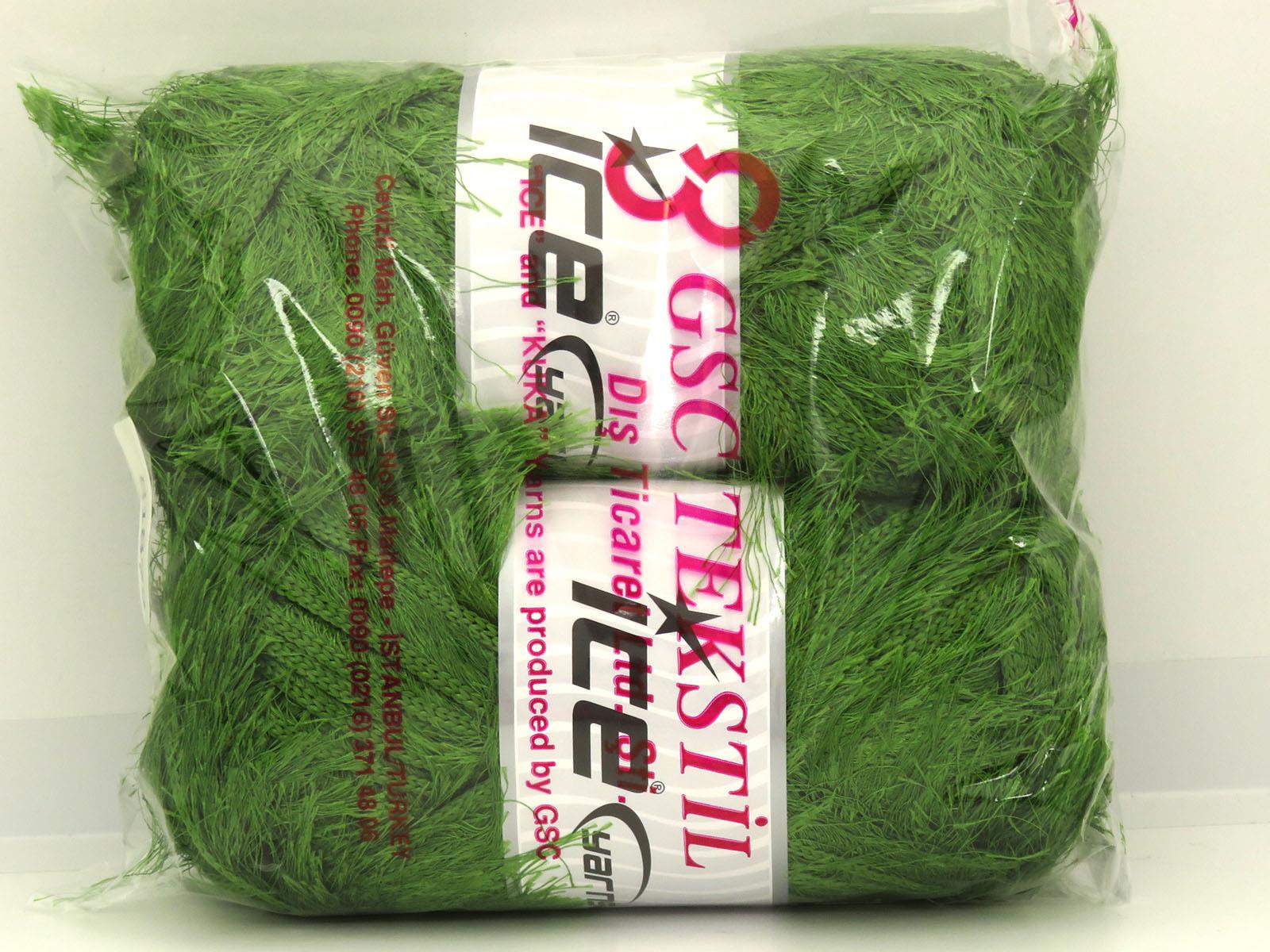 Eyelash Superbulky Jungle Green