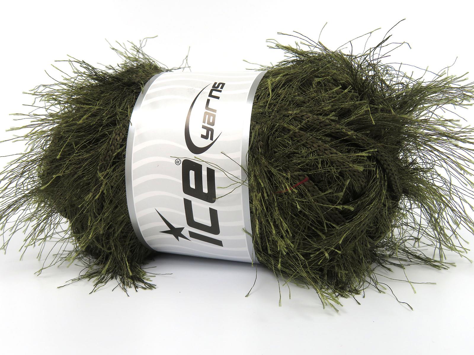 Eyelash Superbulky Khaki