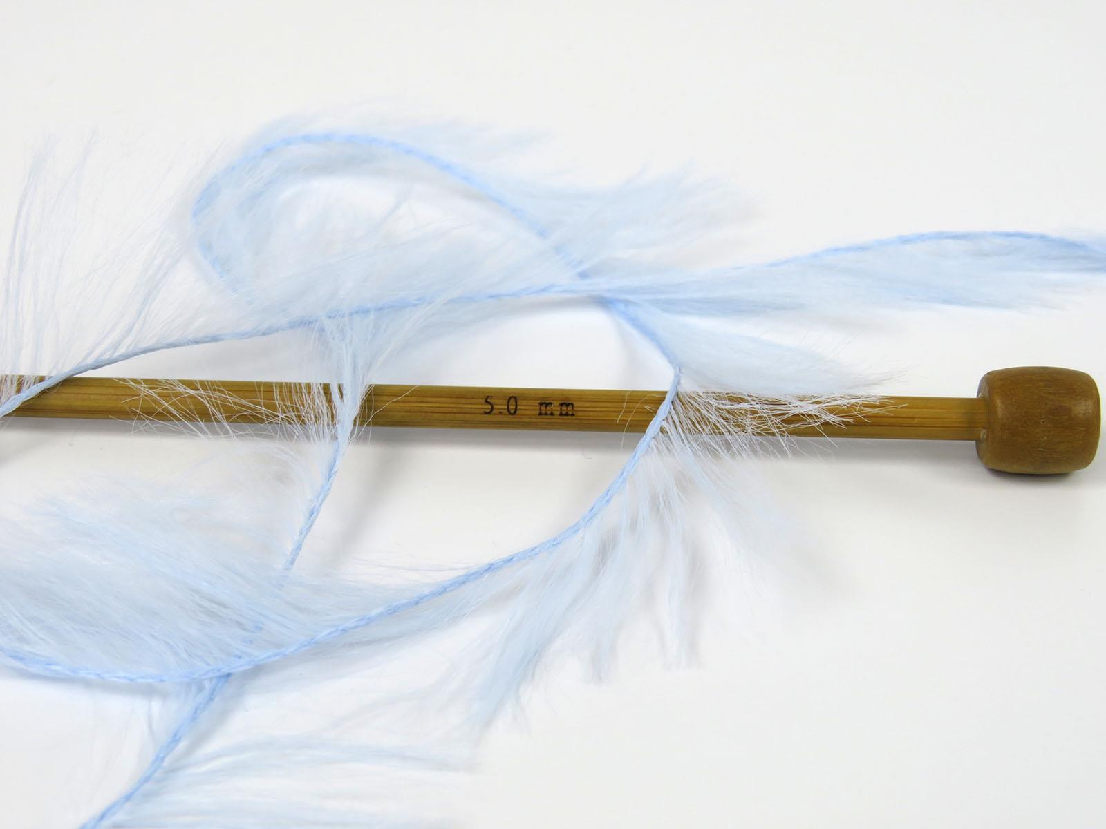 Faux Feather Baby Blue