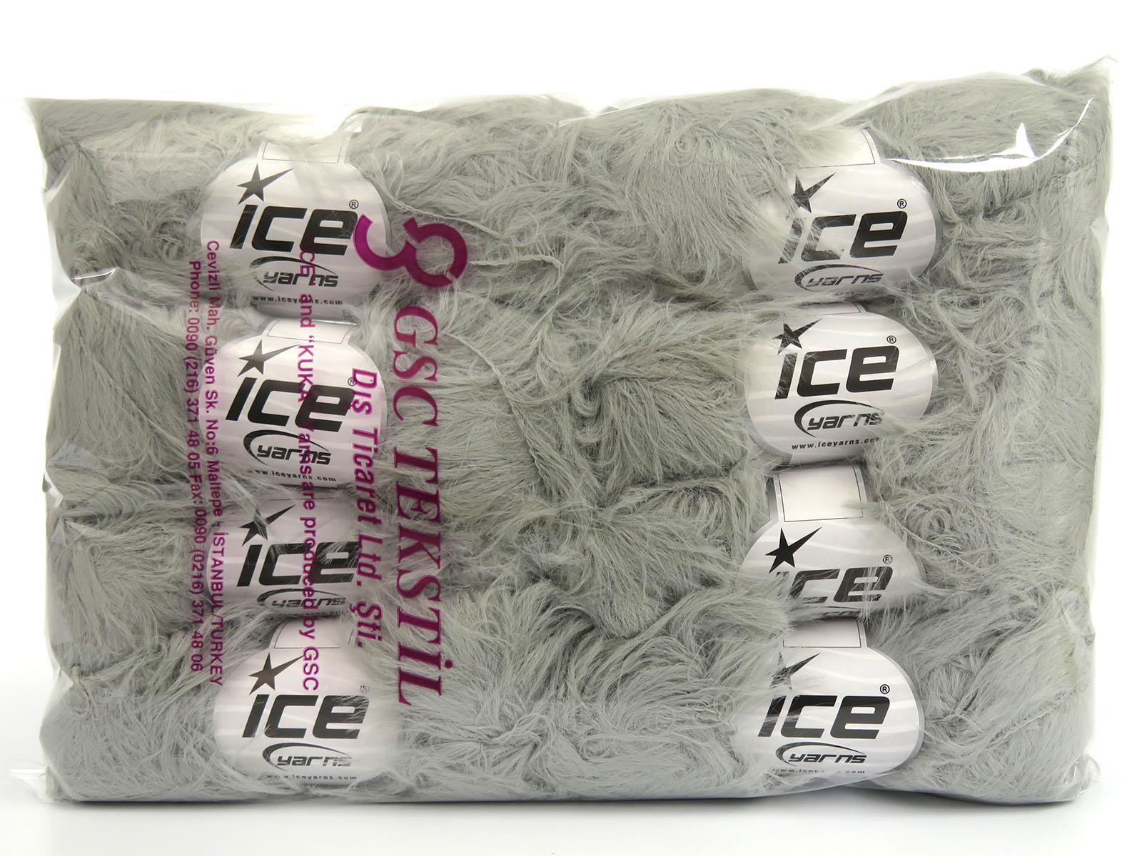 Faux Feather Light Grey