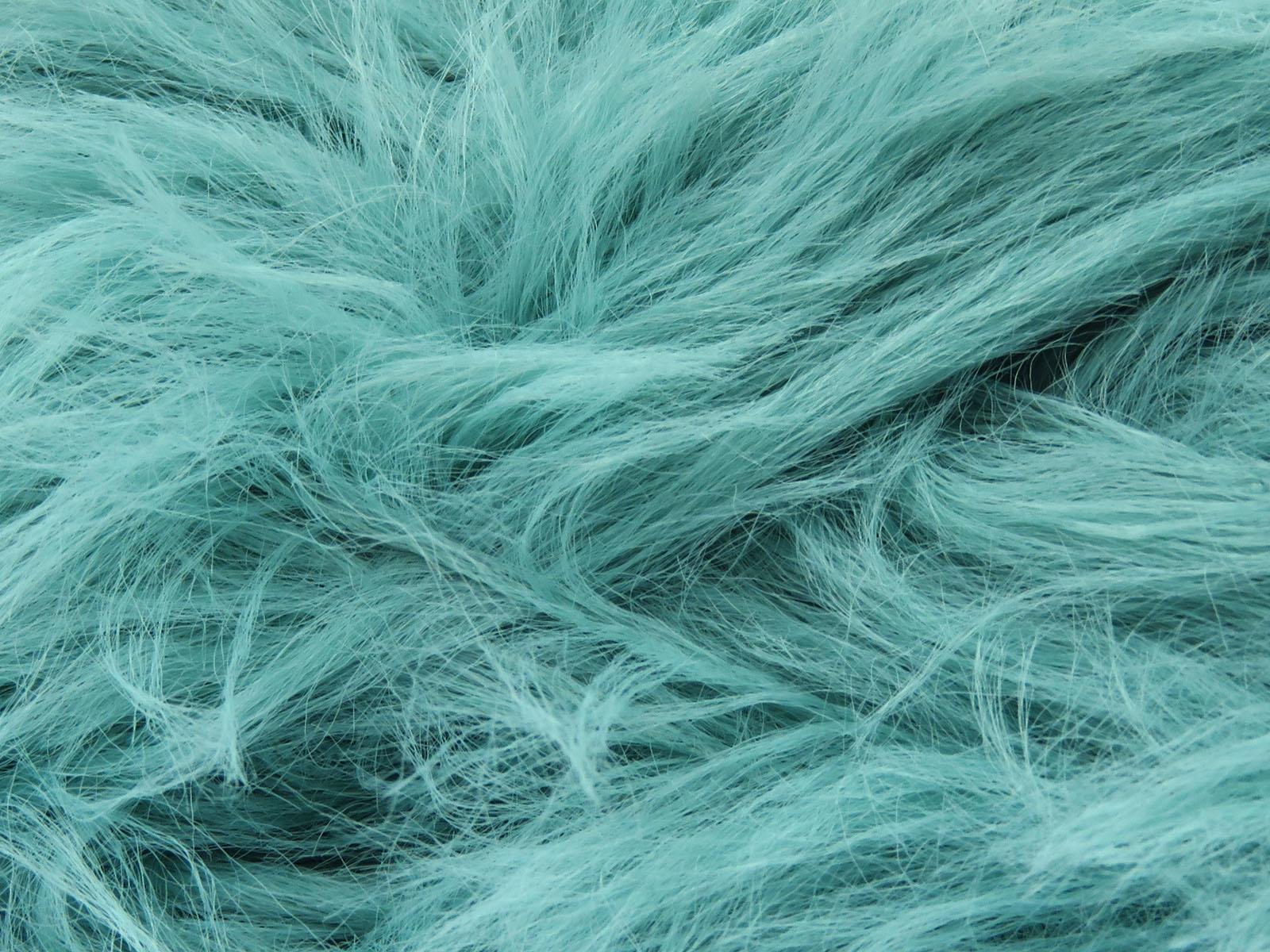Faux Feather Ocean Green