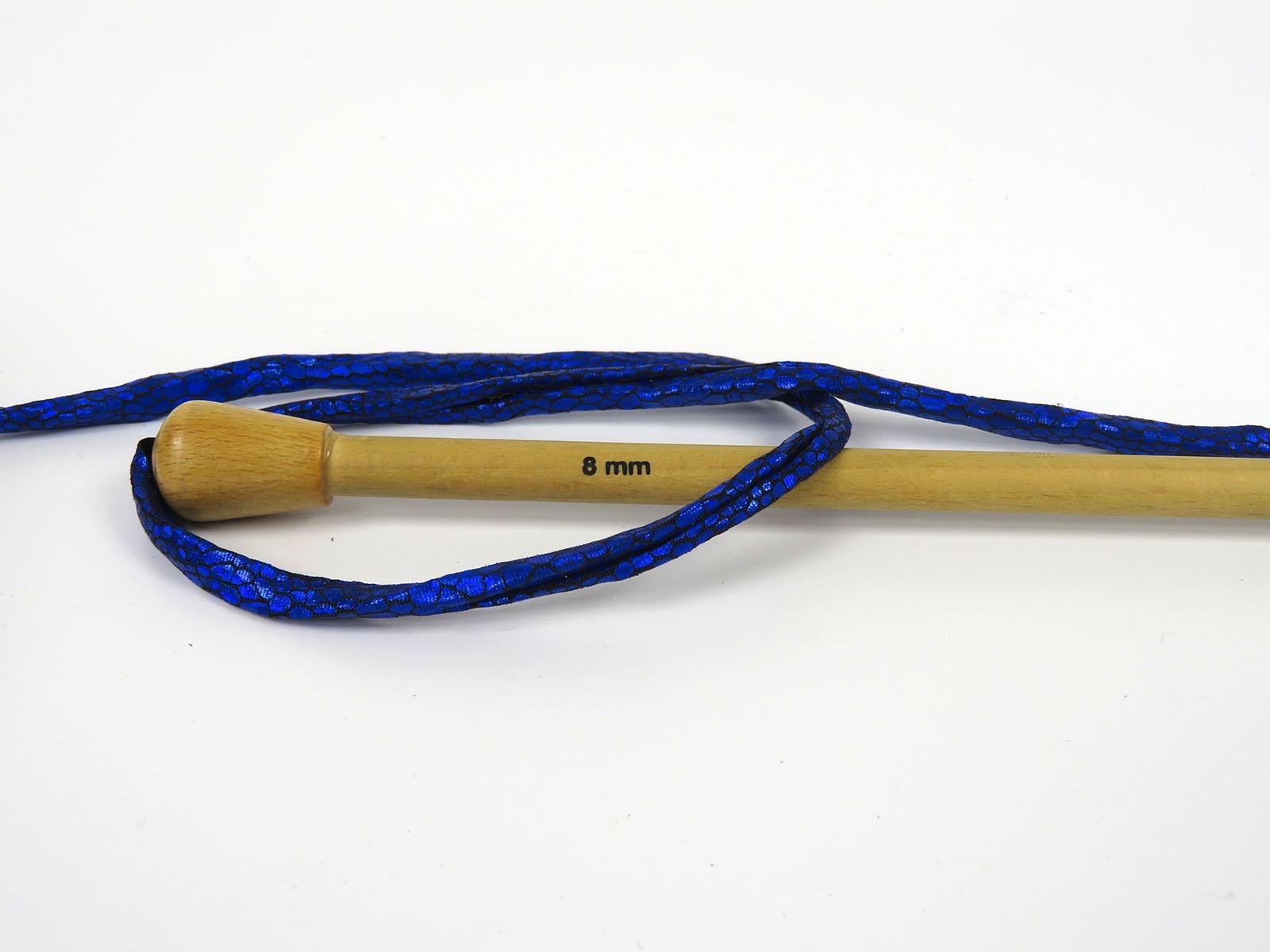 Faux Leather Saxe Blue