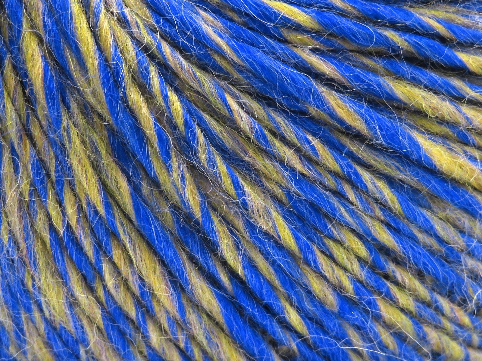 Feliz Alpaca Gold, Olive Green, Saxe Blue