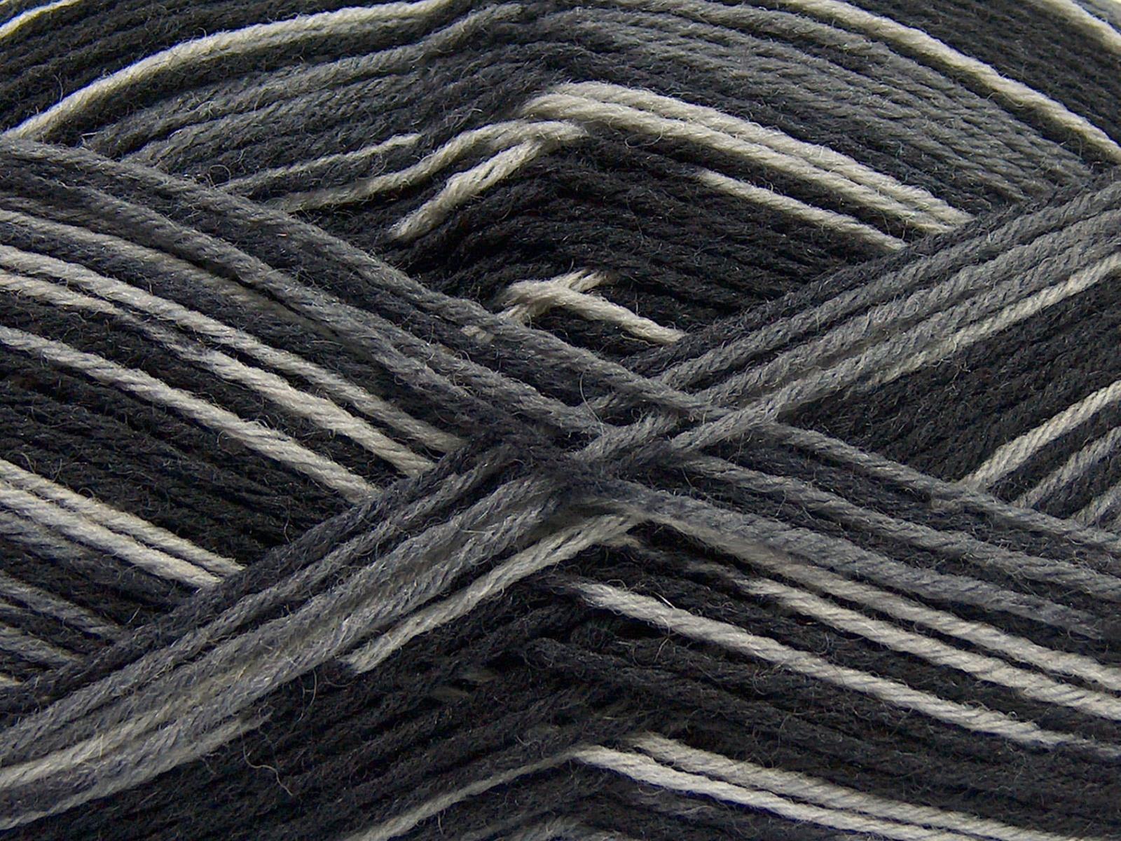 Glamor Sock Black, Grey Shades