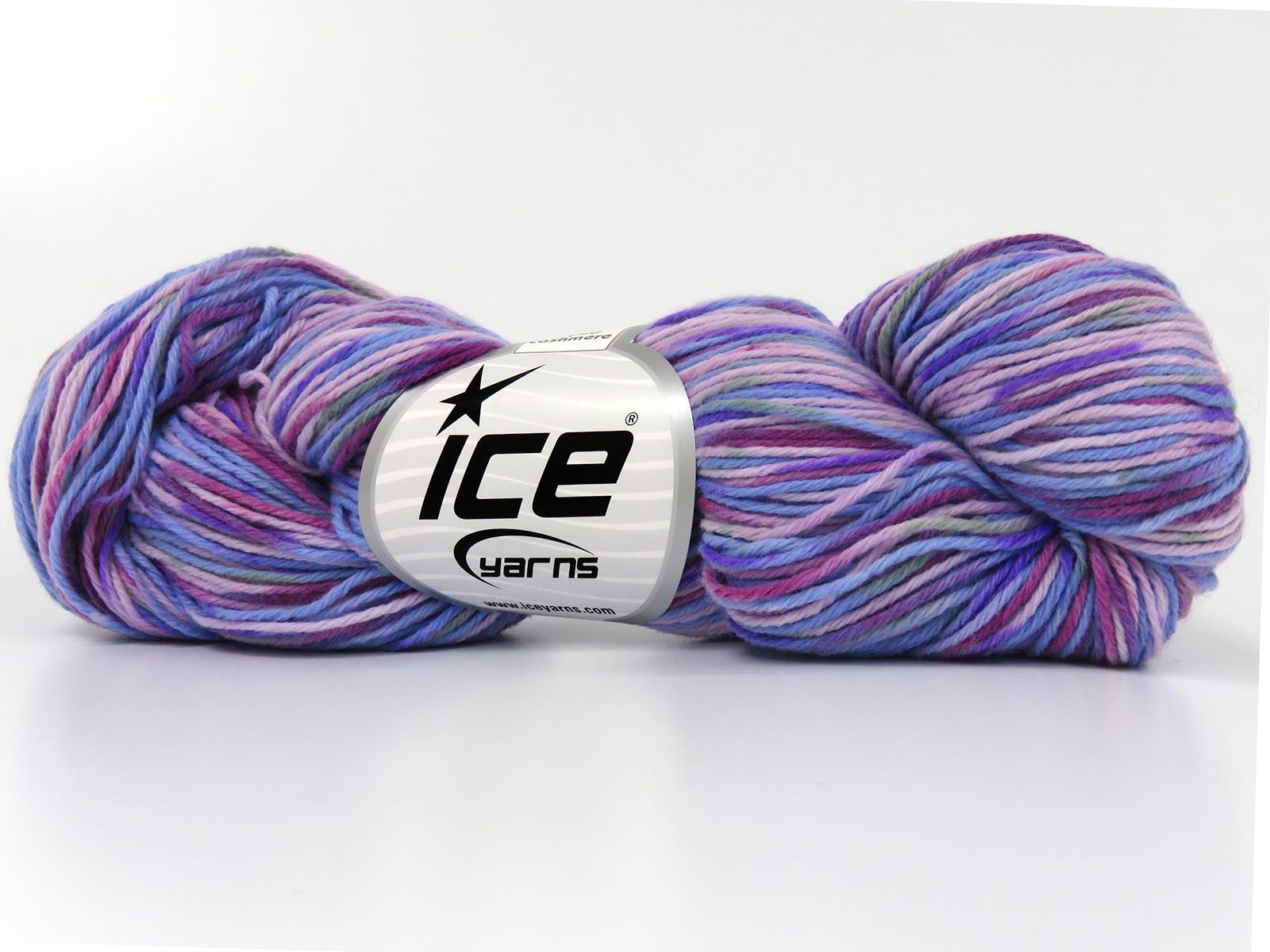 Hand Dyed Cashmere Green, Burgundy, Purple Shades