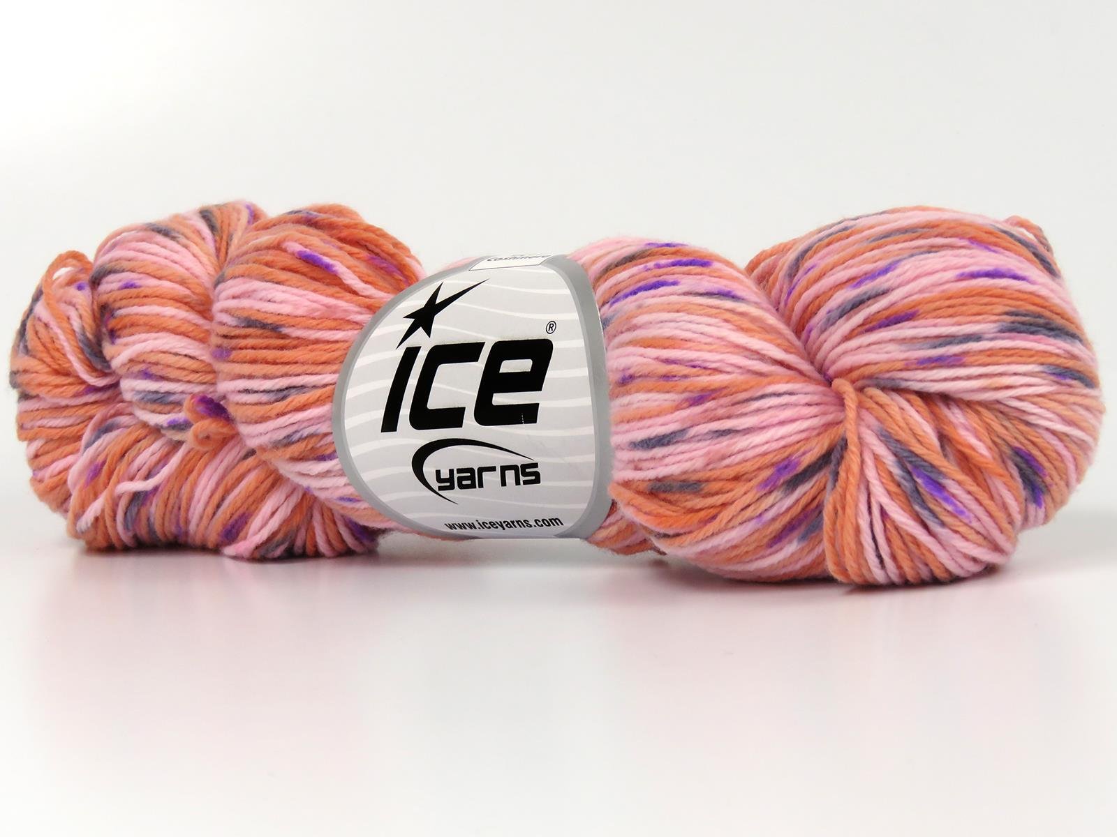 Hand Dyed Cashmere Lilac, Light Grey, Light Salmon, Light Pink