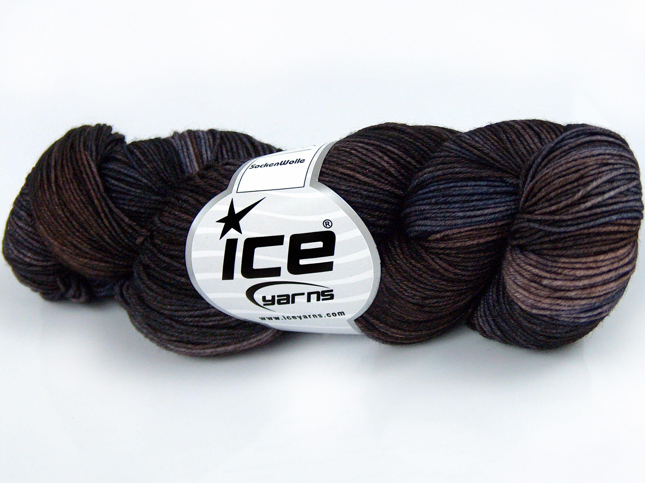 Hand Dyed Sock Merino Purple Shades