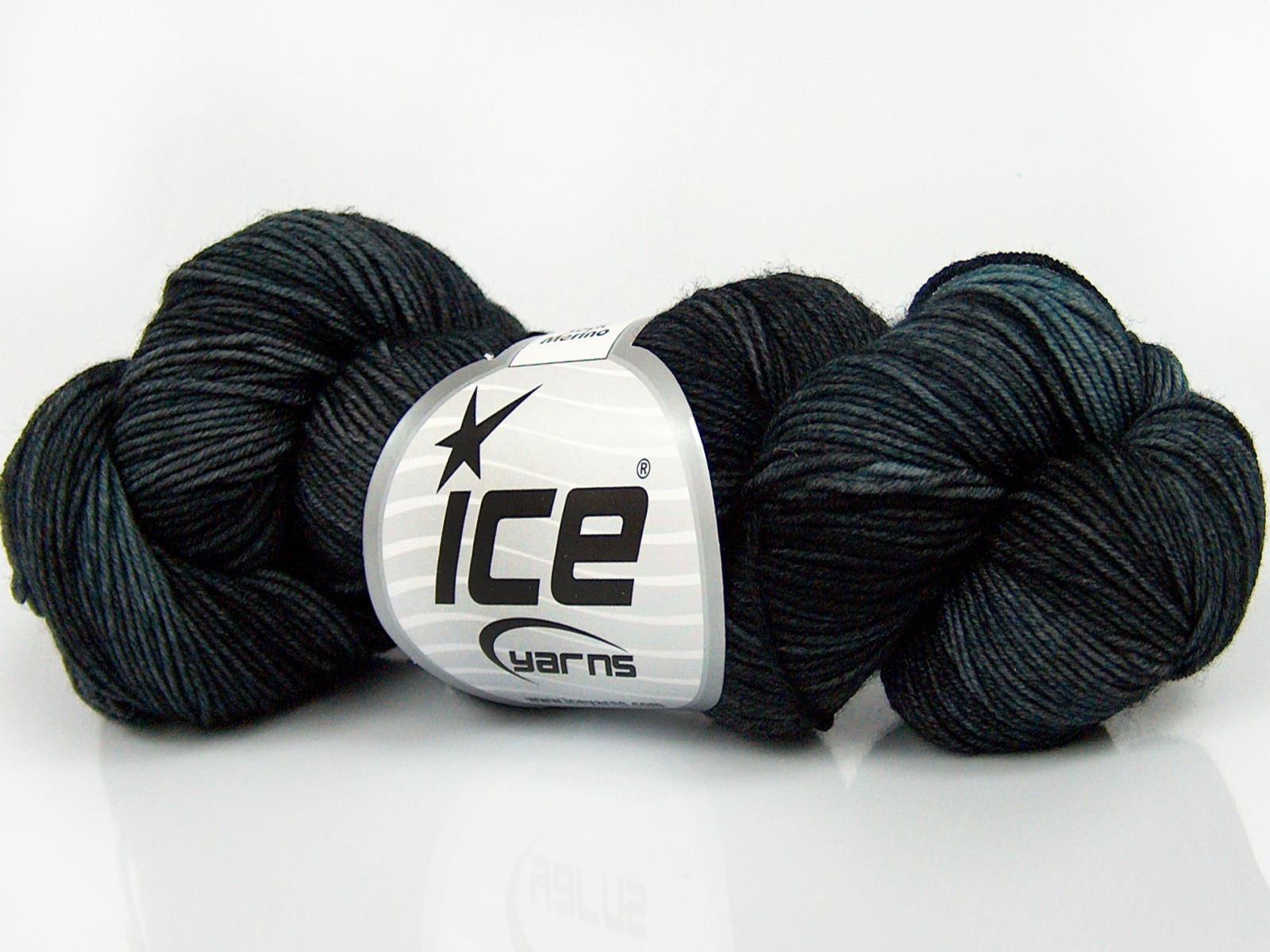 Hand Dyed Sock Merino Turquoise, Grey Shades