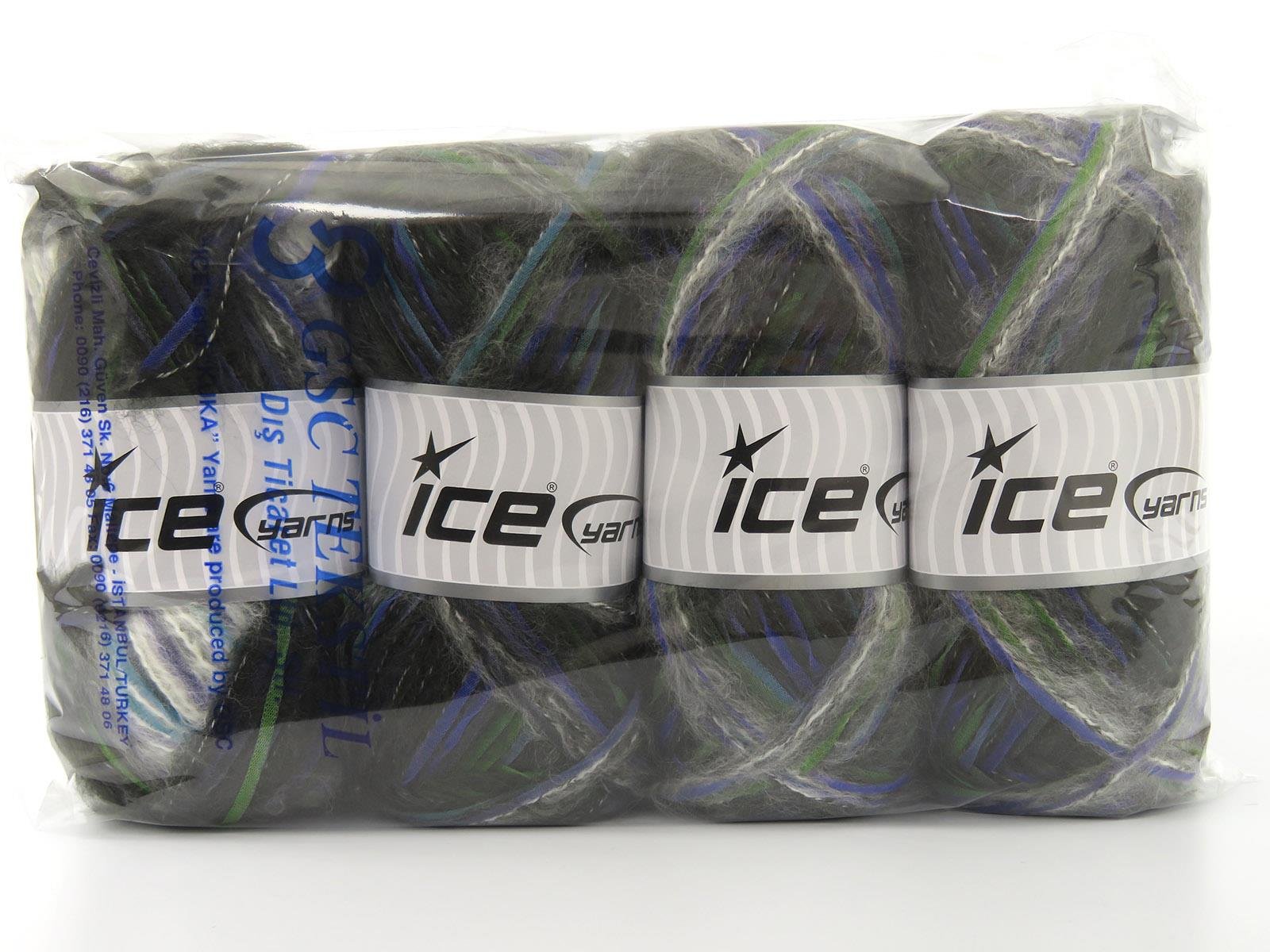 Hubble Black, White, Grey, Green Shades, Blue Shades