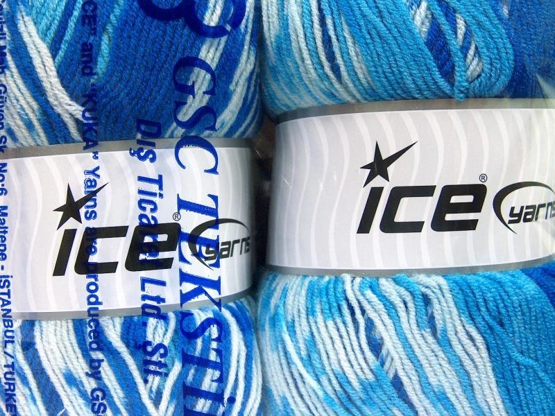 Jacquard Wool Blue Shades