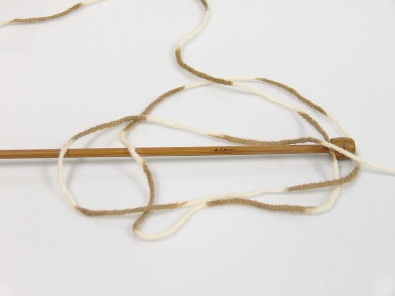 Jacquard Wool Cream, Camel, Light Brown