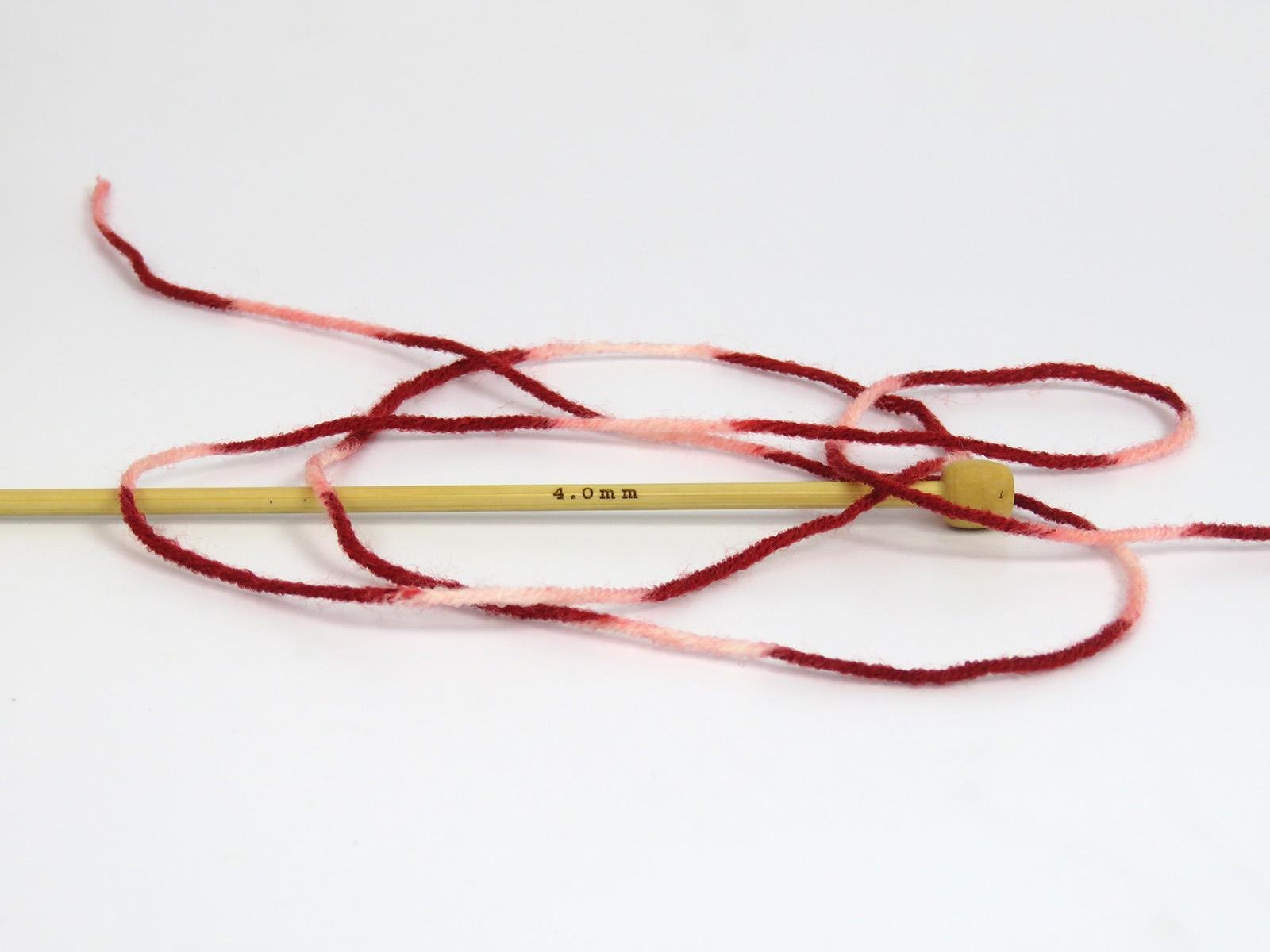 Jacquard Wool Pink, Orange, Burgundy