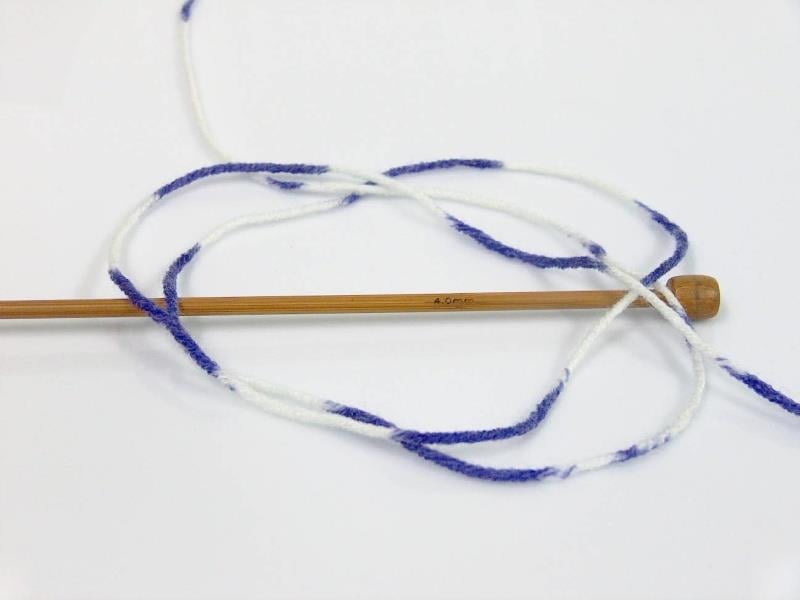 Jacquard Wool White, Purple, Lilac