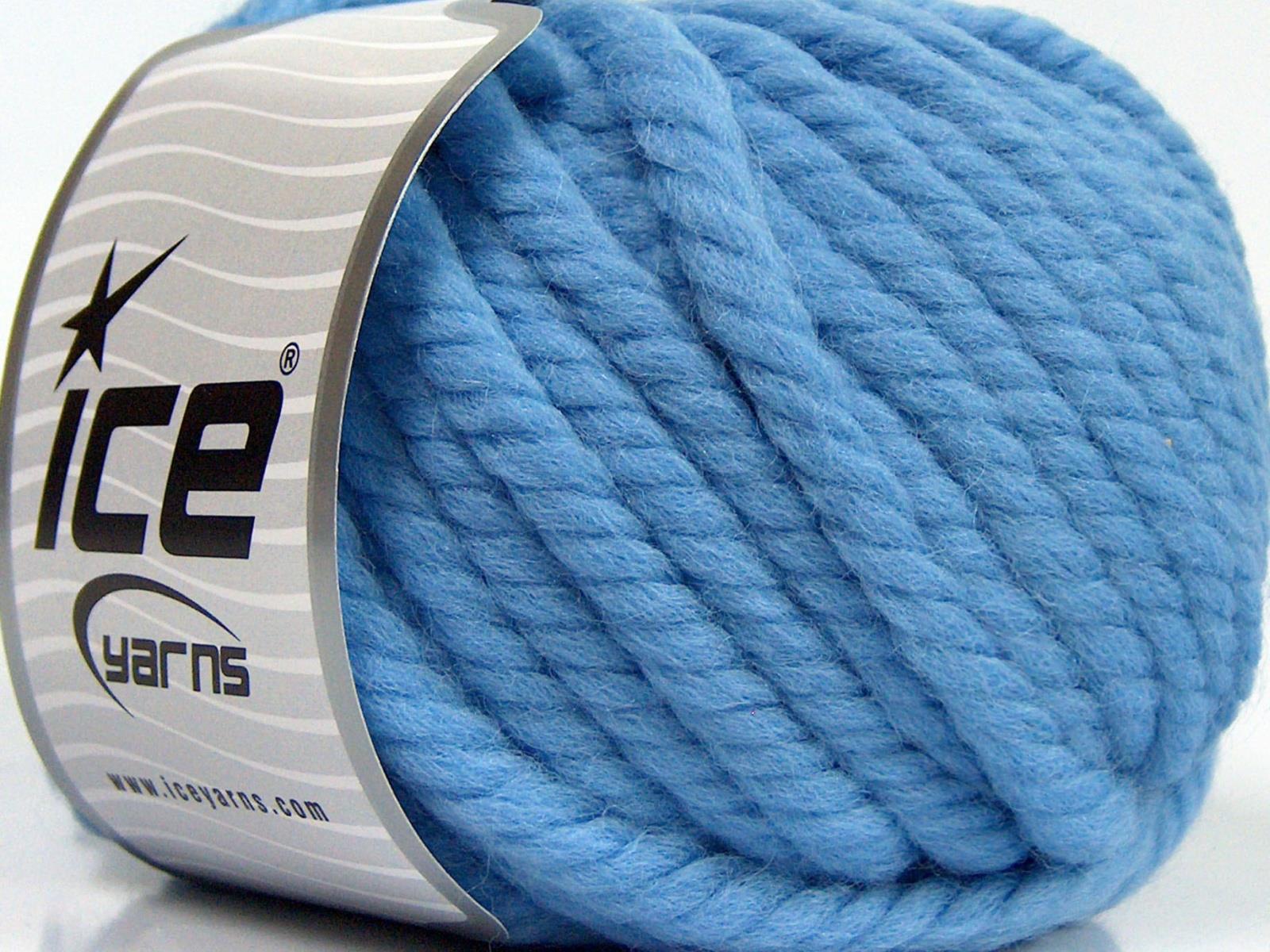 Jumbo Pure Wool Light Blue