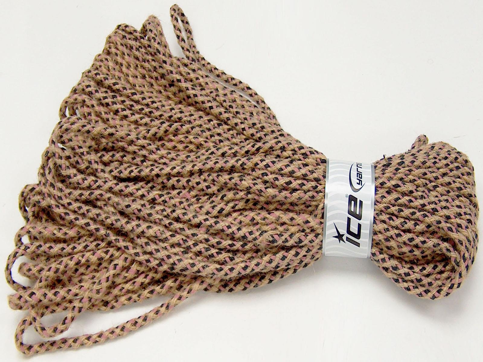 Jute Decor Pink, Dark Navy, Natural