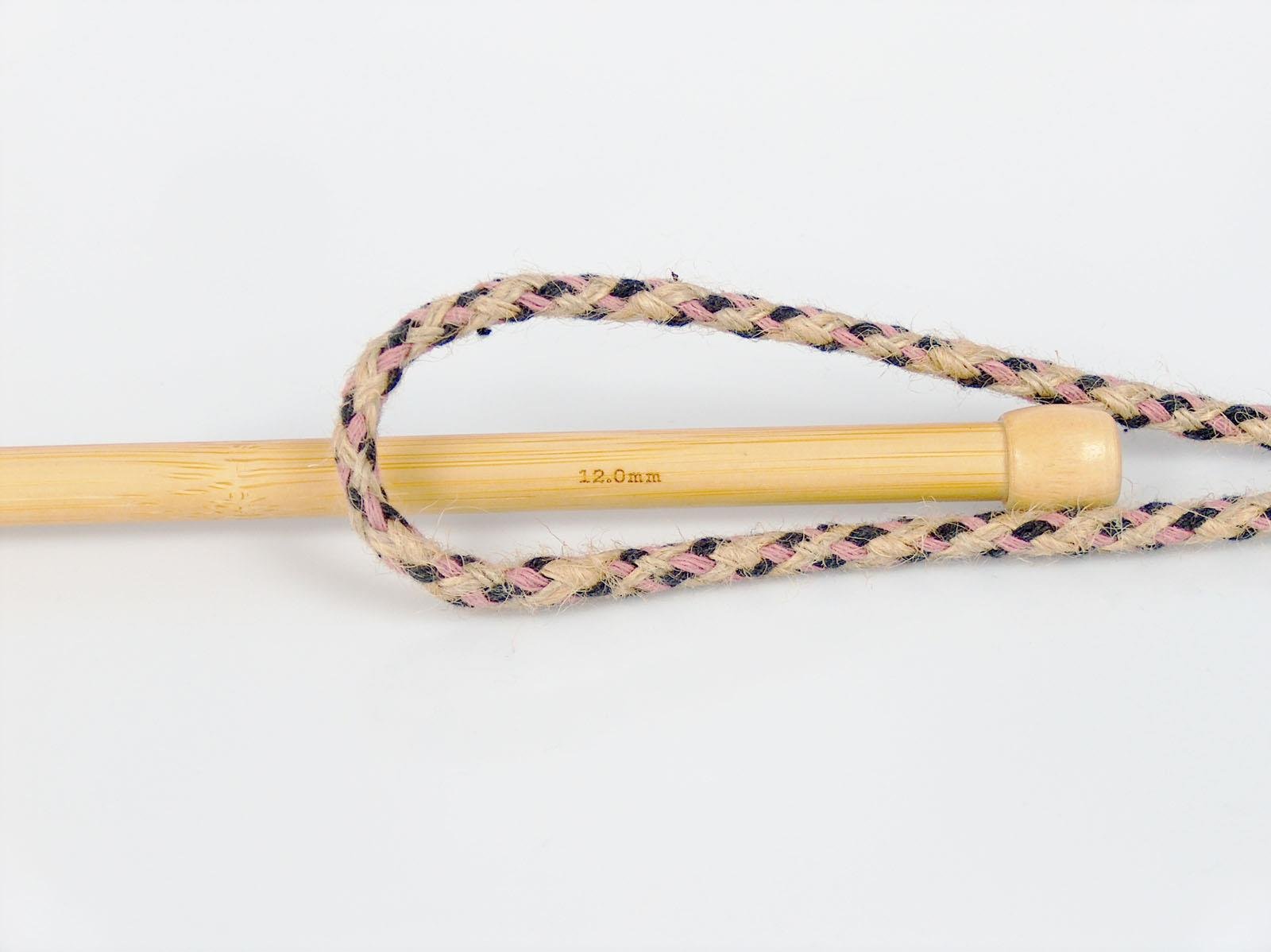 Jute Decor Pink, Dark Navy, Natural