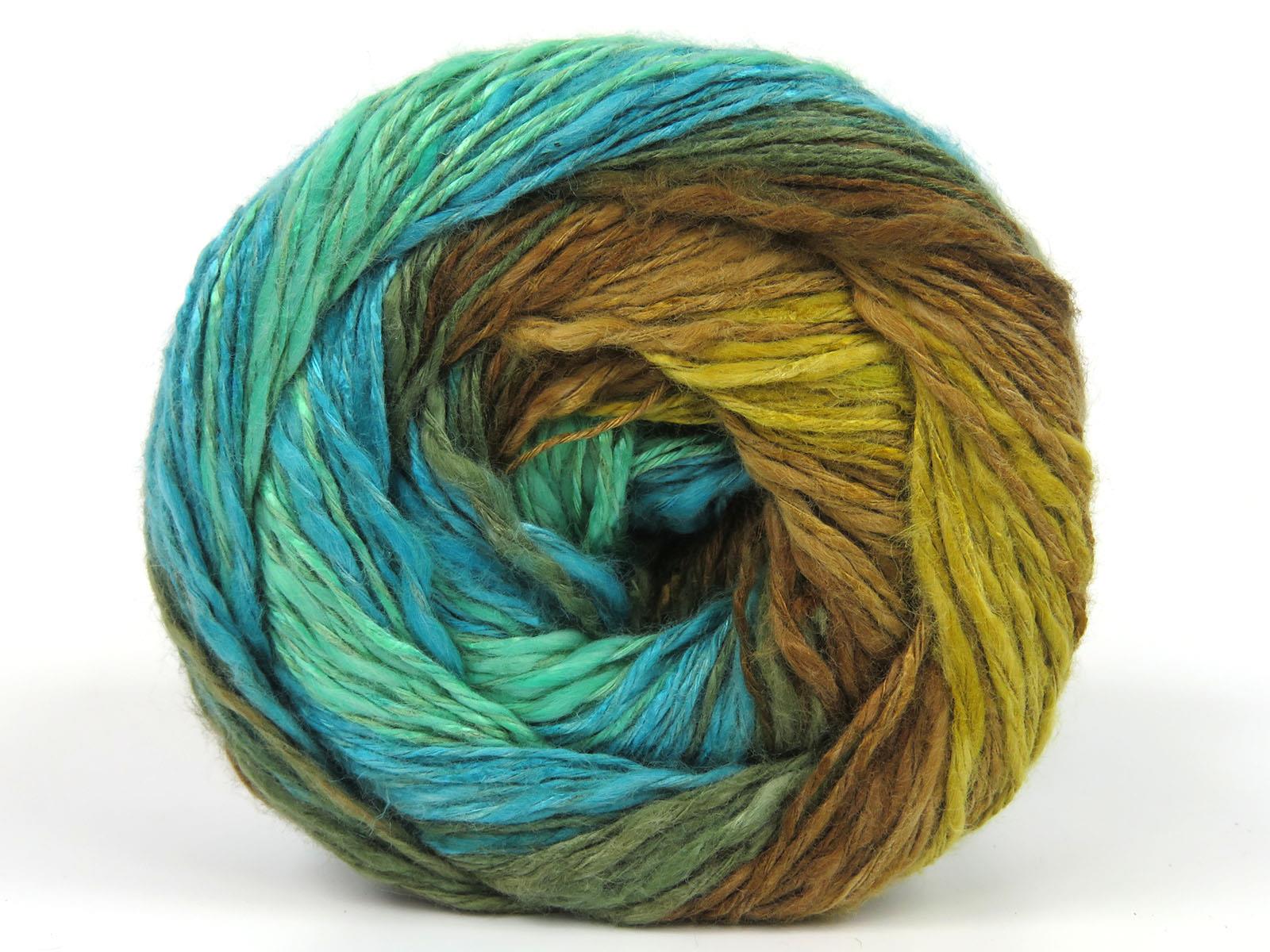 Linen VisCot Brown Shades, Green Shades