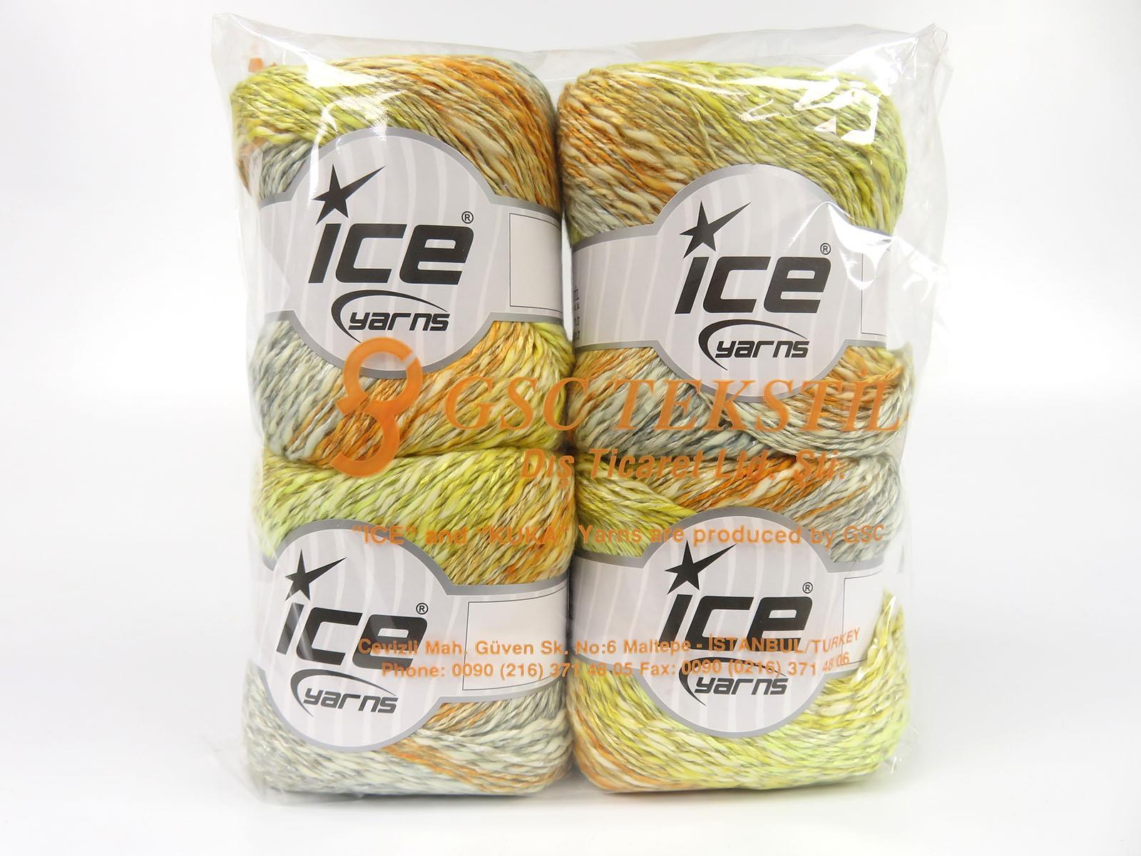 Linen VisCot Green Shades, Grey Shades, Gold Shades