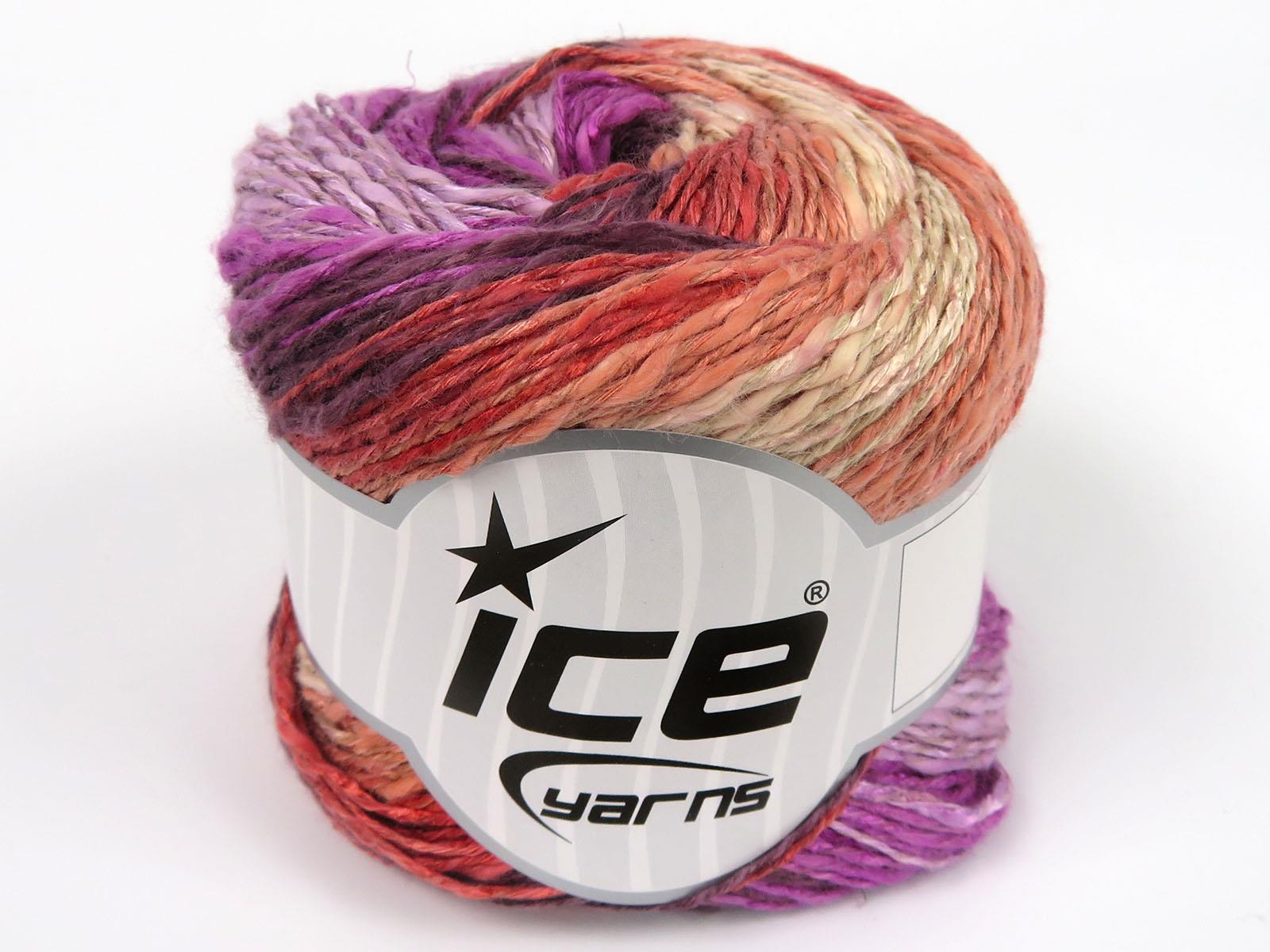 Linen VisCot Maroon, Lilac Shades, Salmon Shades