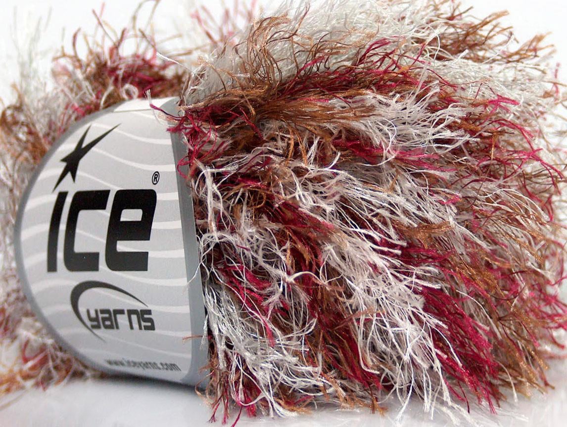 Long Eyelash Colorful Brown, Burgundy, Light Grey