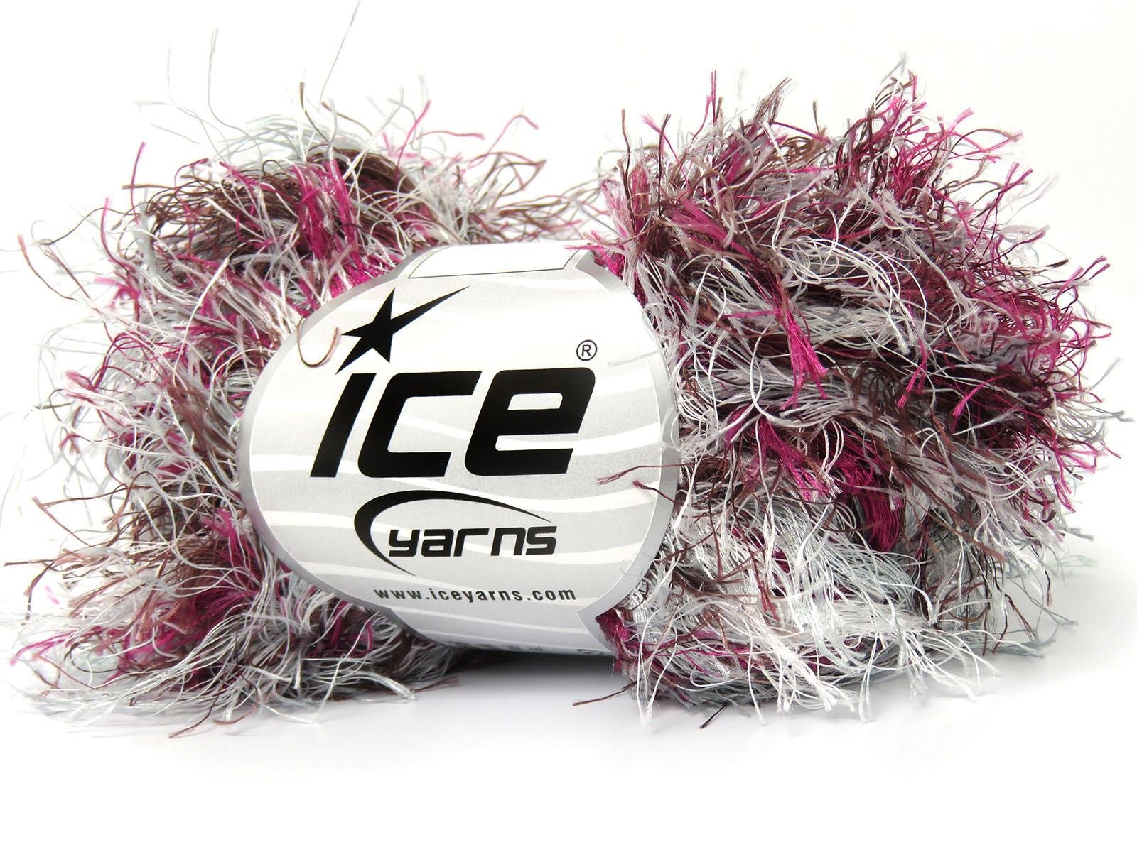 Long Eyelash Rainbow 50gr Brown, Burgundy, Light Grey