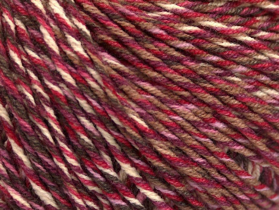 Lorena Colorful Brown, White, Red, Lilac, Maroon