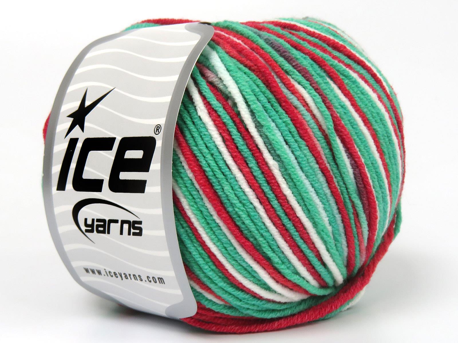 Lorena Pastel White, Green Shades, Red Shades