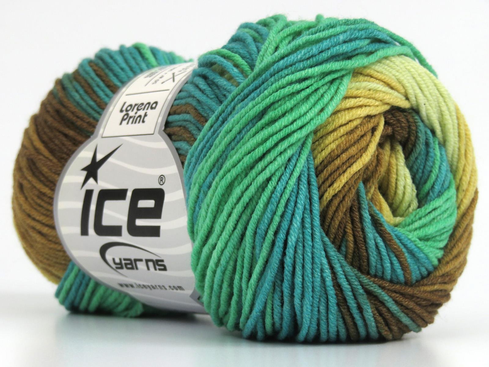 Lorena Print Brown Shades, Green Shades