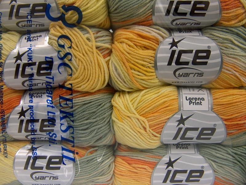 Lorena Print Orange, Yellow, Gold, Khaki