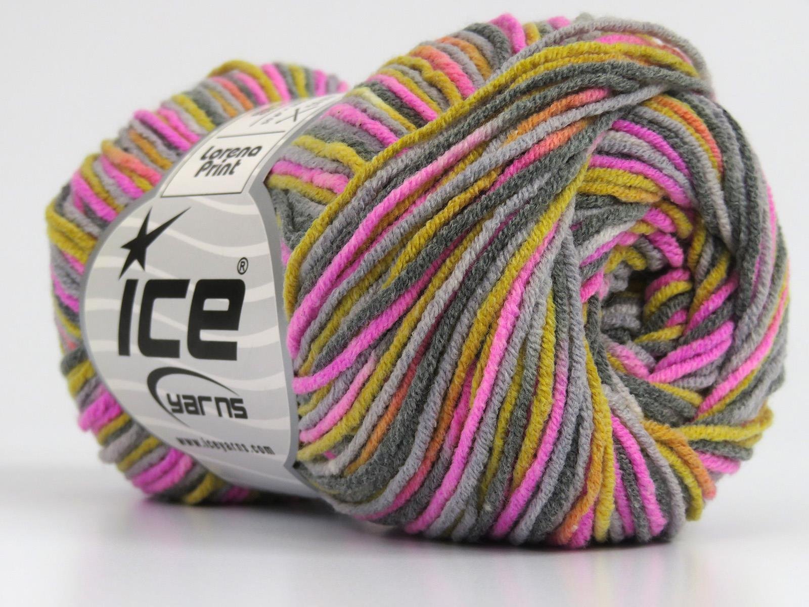 Lorena Print Pink, Gold, Grey Shades